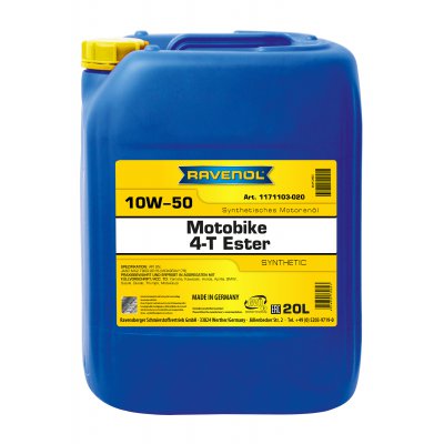 RAVENOL Motobike 4-T Ester 10W50; 20 L