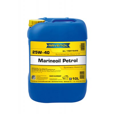 RAVENOL MARINEOIL PETROL SAE 25W40 synthetic; 10 L